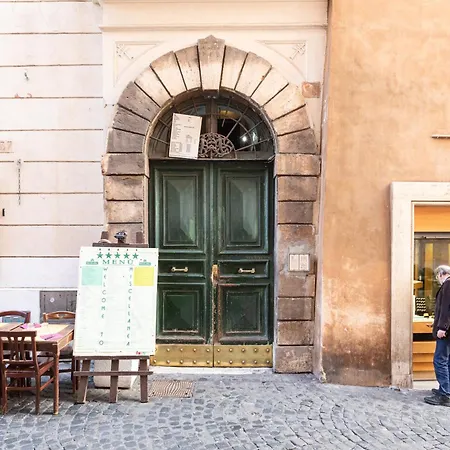 With Terrace By The Amazing Pantheon * Roma